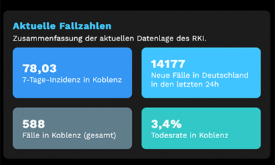 Corona Lokal: In der App lässt sich ein beliebiger Standort in Deutschland einstellen, anschließend zeigt sie als Web-App die wichtigsten Daten der eigenen Kommune. (Screenshot: EA)