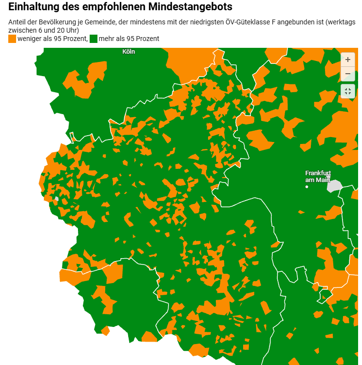 Karte Abdeckung ÖPNV in Rheinland-Pfalz